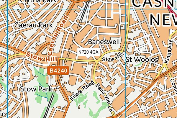 NP20 4GA map - OS VectorMap District (Ordnance Survey)
