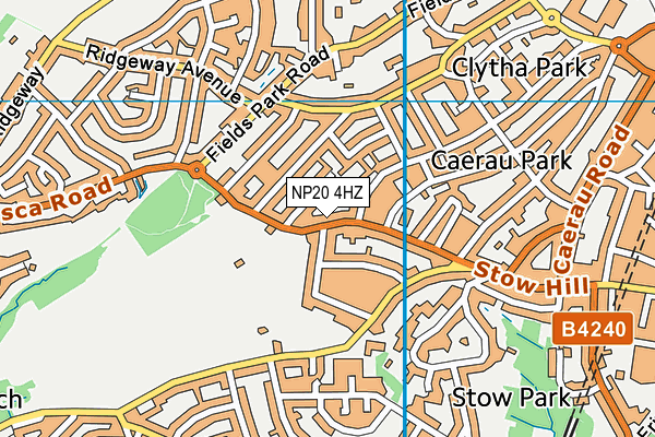 NP20 4HZ map - OS VectorMap District (Ordnance Survey) NP20 4HZ map - OS VectorMap District (Ordnance Survey)