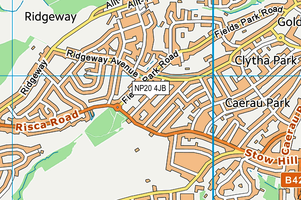 NP20 4JB map - OS VectorMap District (Ordnance Survey) NP20 4JB map - OS VectorMap District (Ordnance Survey)