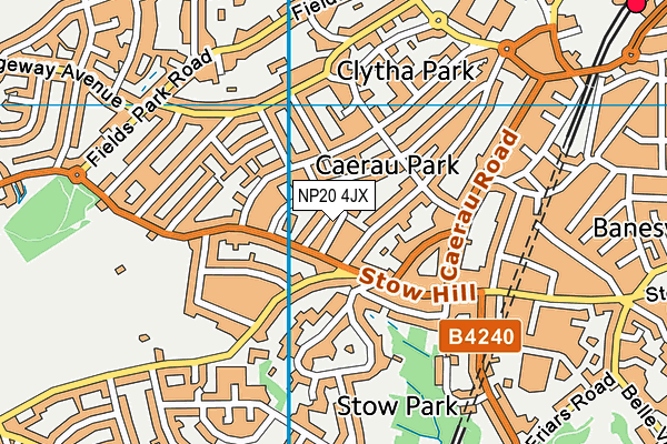 NP20 4JX map - OS VectorMap District (Ordnance Survey) NP20 4JX map - OS VectorMap District (Ordnance Survey)