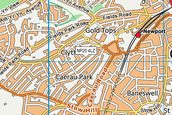 NP20 4LZ map - OS VectorMap District (Ordnance Survey) NP20 4LZ map - OS VectorMap District (Ordnance Survey)