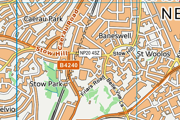 NP20 4SZ map - OS VectorMap District (Ordnance Survey)