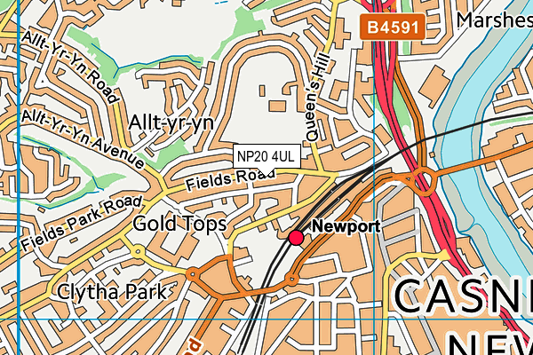 NP20 4UL map - OS VectorMap District (Ordnance Survey) NP20 4UL map - OS VectorMap District (Ordnance Survey)