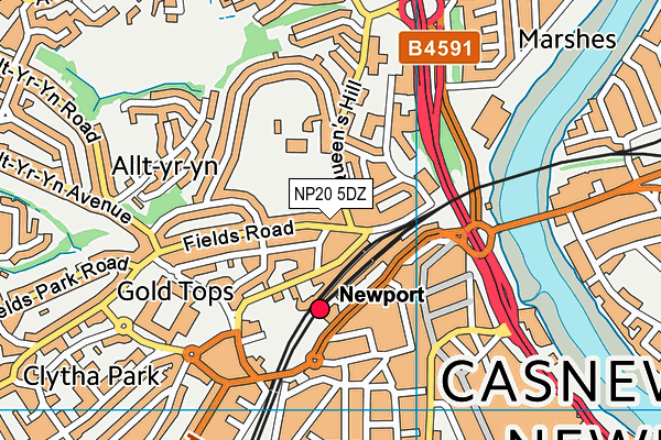 NP20 5DZ map - OS VectorMap District (Ordnance Survey) NP20 5DZ map - OS VectorMap District (Ordnance Survey)