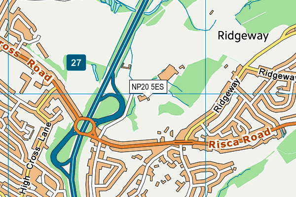 NP20 5ES map - OS VectorMap District (Ordnance Survey)