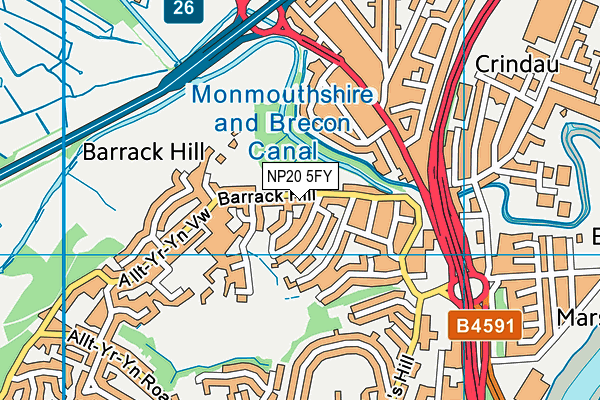 NP20 5FY map - OS VectorMap District (Ordnance Survey) NP20 5FY map - OS VectorMap District (Ordnance Survey)