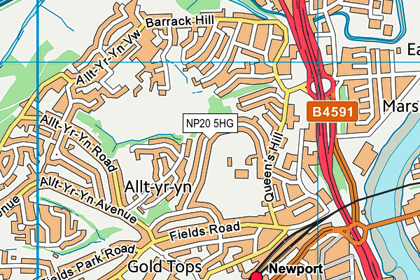 NP20 5HG map - OS VectorMap District (Ordnance Survey) NP20 5HG map - OS VectorMap District (Ordnance Survey)