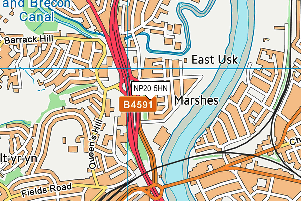 NP20 5HN map - OS VectorMap District (Ordnance Survey)