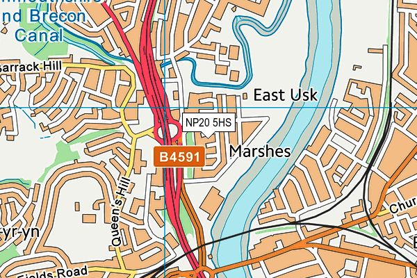 NP20 5HS map - OS VectorMap District (Ordnance Survey) NP20 5HS map - OS VectorMap District (Ordnance Survey)