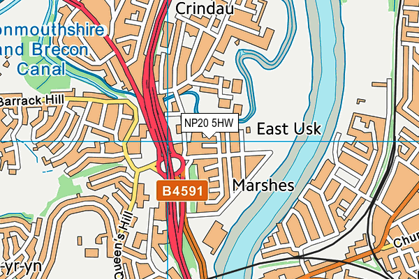 NP20 5HW map - OS VectorMap District (Ordnance Survey) NP20 5HW map - OS VectorMap District (Ordnance Survey)