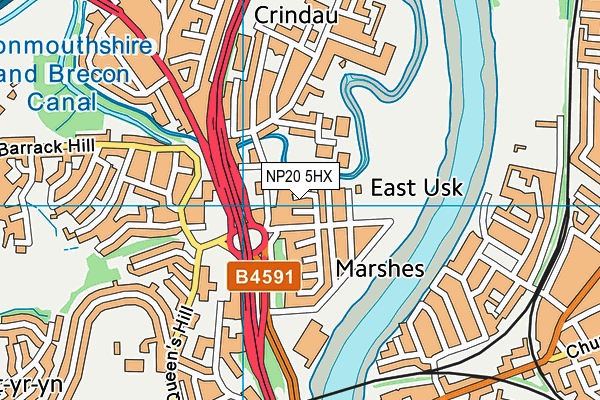 NP20 5HX map - OS VectorMap District (Ordnance Survey) NP20 5HX map - OS VectorMap District (Ordnance Survey)