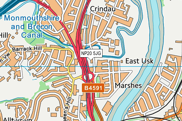 NP20 5JG map - OS VectorMap District (Ordnance Survey) NP20 5JG map - OS VectorMap District (Ordnance Survey)