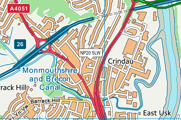 NP20 5LW map - OS VectorMap District (Ordnance Survey) NP20 5LW map - OS VectorMap District (Ordnance Survey)