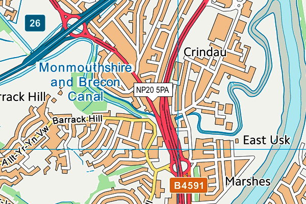 NP20 5PA map - OS VectorMap District (Ordnance Survey) NP20 5PA map - OS VectorMap District (Ordnance Survey)