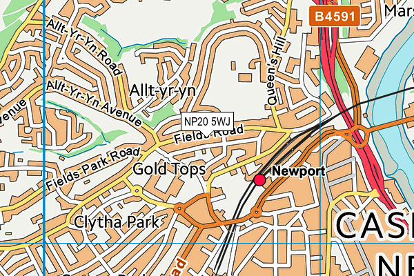 NP20 5WJ map - OS VectorMap District (Ordnance Survey) NP20 5WJ map - OS VectorMap District (Ordnance Survey)