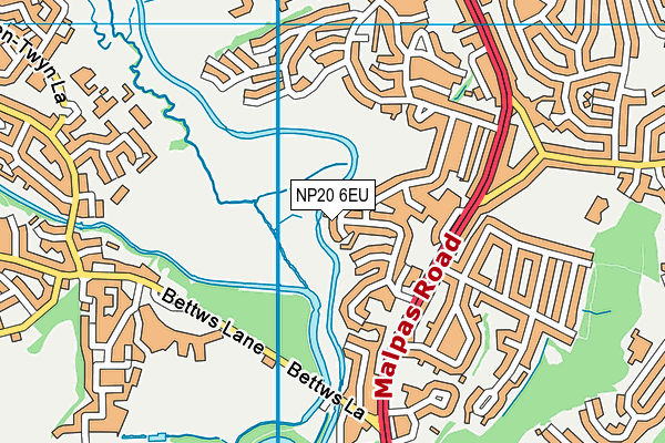 NP20 6EU map - OS VectorMap District (Ordnance Survey)