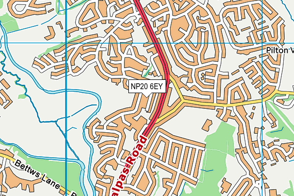 NP20 6EY map - OS VectorMap District (Ordnance Survey) NP20 6EY map - OS VectorMap District (Ordnance Survey)