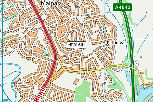 NP20 6JH map - OS VectorMap District (Ordnance Survey) NP20 6JH map - OS VectorMap District (Ordnance Survey)