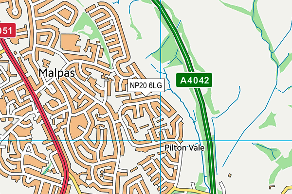 NP20 6LG map - OS VectorMap District (Ordnance Survey)