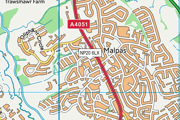 NP20 6LX map - OS VectorMap District (Ordnance Survey) NP20 6LX map - OS VectorMap District (Ordnance Survey)