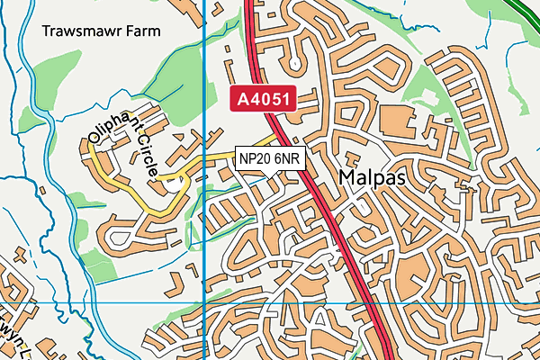 NP20 6NR map - OS VectorMap District (Ordnance Survey)