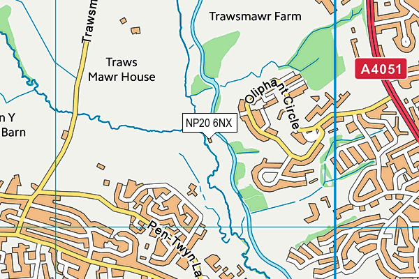 NP20 6NX map - OS VectorMap District (Ordnance Survey)