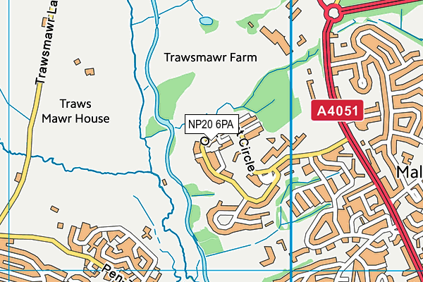 NP20 6PA map - OS VectorMap District (Ordnance Survey) NP20 6PA map - OS VectorMap District (Ordnance Survey)
