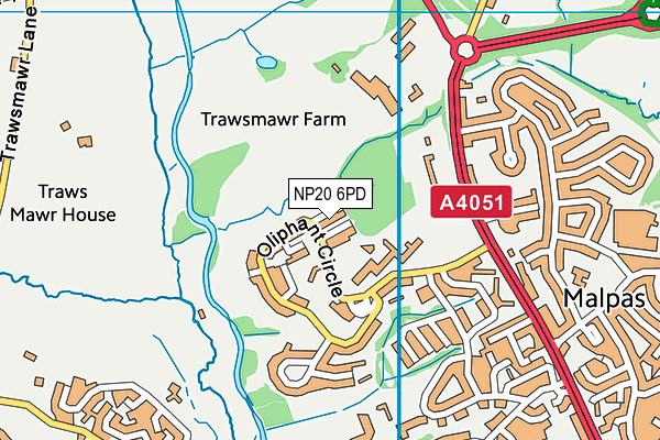 NP20 6PD map - OS VectorMap District (Ordnance Survey) NP20 6PD map - OS VectorMap District (Ordnance Survey)