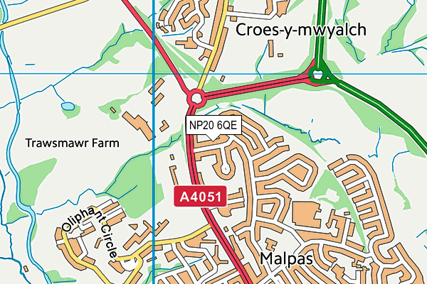 NP20 6QE map - OS VectorMap District (Ordnance Survey) NP20 6QE map - OS VectorMap District (Ordnance Survey)