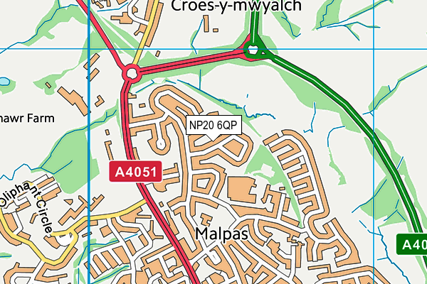 NP20 6QP map - OS VectorMap District (Ordnance Survey) NP20 6QP map - OS VectorMap District (Ordnance Survey)