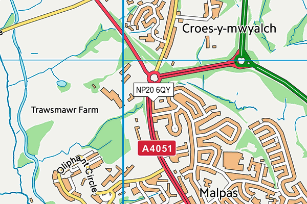 NP20 6QY map - OS VectorMap District (Ordnance Survey) NP20 6QY map - OS VectorMap District (Ordnance Survey)