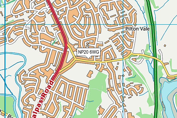 NP20 6WG map - OS VectorMap District (Ordnance Survey) NP20 6WG map - OS VectorMap District (Ordnance Survey)