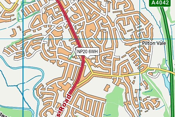 NP20 6WH map - OS VectorMap District (Ordnance Survey) NP20 6WH map - OS VectorMap District (Ordnance Survey)