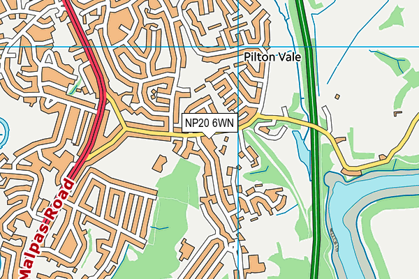 NP20 6WN map - OS VectorMap District (Ordnance Survey) NP20 6WN map - OS VectorMap District (Ordnance Survey)