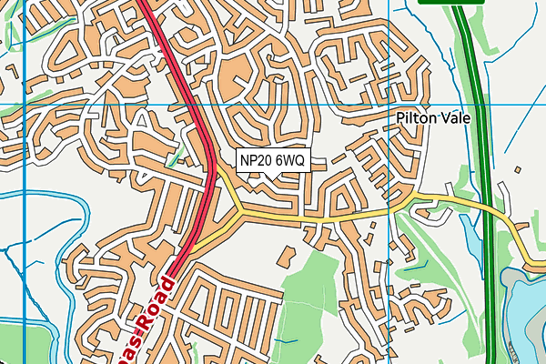 NP20 6WQ map - OS VectorMap District (Ordnance Survey) NP20 6WQ map - OS VectorMap District (Ordnance Survey)