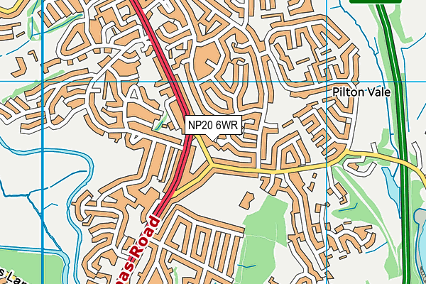 NP20 6WR map - OS VectorMap District (Ordnance Survey) NP20 6WR map - OS VectorMap District (Ordnance Survey)