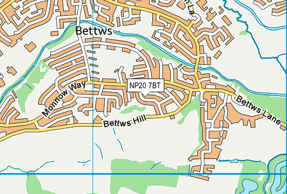 NP20 7BT map - OS VectorMap District (Ordnance Survey)