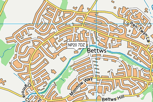 NP20 7DZ map - OS VectorMap District (Ordnance Survey) NP20 7DZ map - OS VectorMap District (Ordnance Survey)