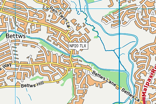 NP20 7LX map - OS VectorMap District (Ordnance Survey) NP20 7LX map - OS VectorMap District (Ordnance Survey)