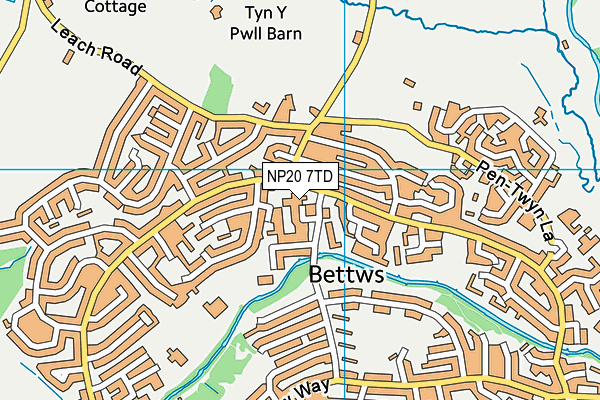 NP20 7TD map - OS VectorMap District (Ordnance Survey) NP20 7TD map - OS VectorMap District (Ordnance Survey)