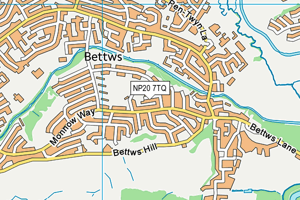 NP20 7TQ map - OS VectorMap District (Ordnance Survey) NP20 7TQ map - OS VectorMap District (Ordnance Survey)