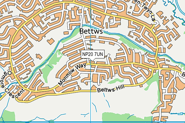 NP20 7UN map - OS VectorMap District (Ordnance Survey) NP20 7UN map - OS VectorMap District (Ordnance Survey)