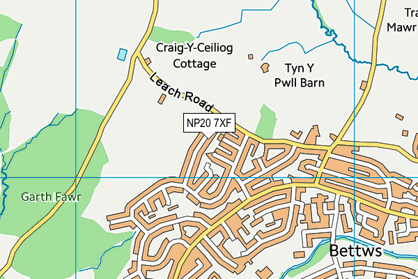 NP20 7XF map - OS VectorMap District (Ordnance Survey) NP20 7XF map - OS VectorMap District (Ordnance Survey)