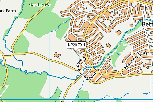 NP20 7XH map - OS VectorMap District (Ordnance Survey) NP20 7XH map - OS VectorMap District (Ordnance Survey)
