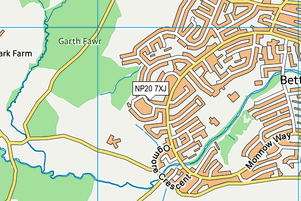 NP20 7XJ map - OS VectorMap District (Ordnance Survey) NP20 7XJ map - OS VectorMap District (Ordnance Survey)