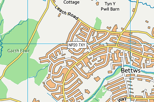 NP20 7XY map - OS VectorMap District (Ordnance Survey) NP20 7XY map - OS VectorMap District (Ordnance Survey)