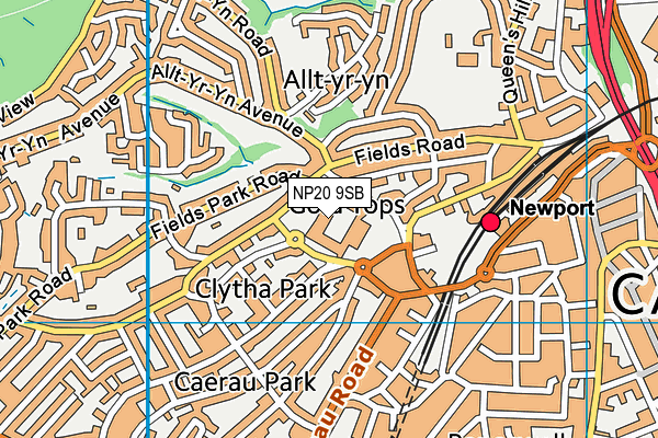 NP20 9SB map - OS VectorMap District (Ordnance Survey) NP20 9SB map - OS VectorMap District (Ordnance Survey)