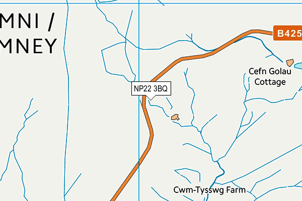 NP22 3BQ map - OS VectorMap District (Ordnance Survey) NP22 3BQ map - OS VectorMap District (Ordnance Survey)