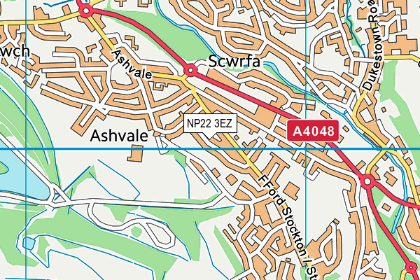 NP22 3EZ map - OS VectorMap District (Ordnance Survey) NP22 3EZ map - OS VectorMap District (Ordnance Survey)
