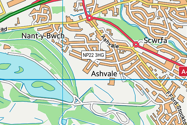 NP22 3HG map - OS VectorMap District (Ordnance Survey) NP22 3HG map - OS VectorMap District (Ordnance Survey)